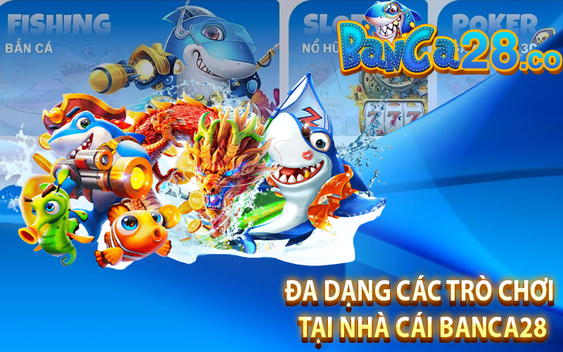 Đa dạng các trò chơi tại nhà cái Banca28
